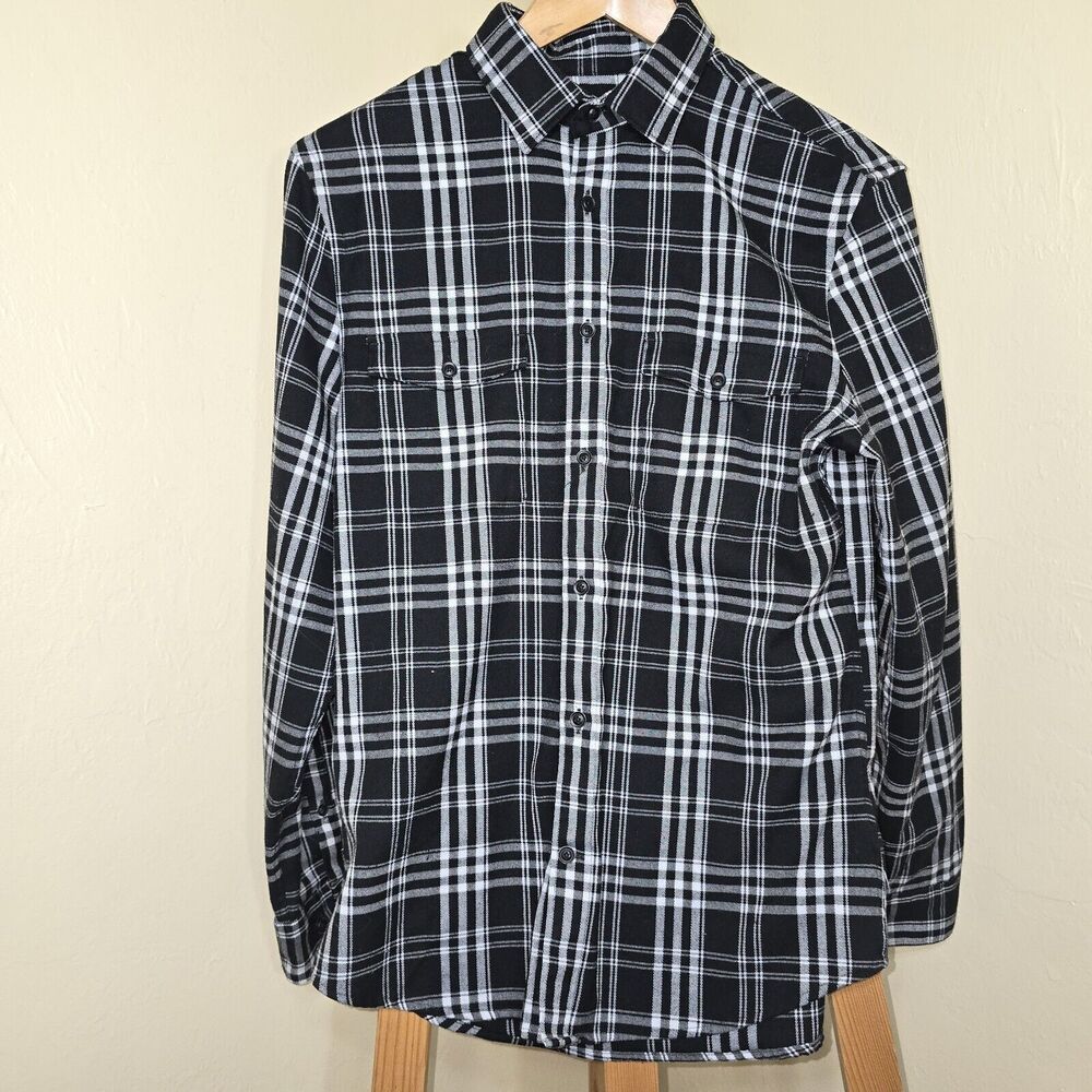 Express Women's Black And White Flannel Size Small